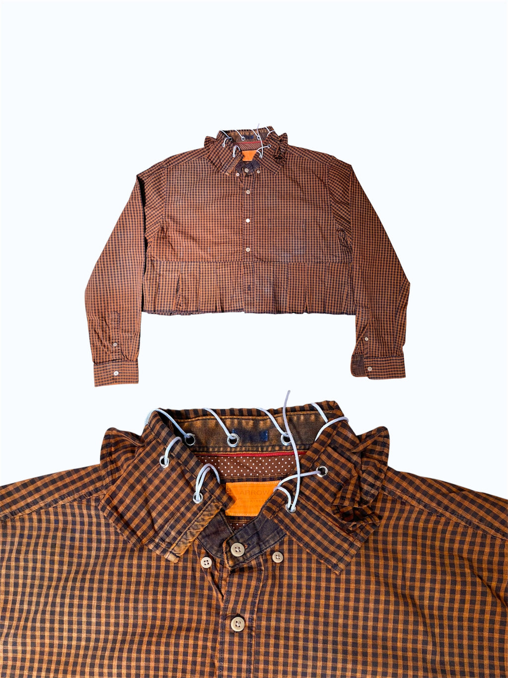 #0035 CamisaCrop cuadrillé