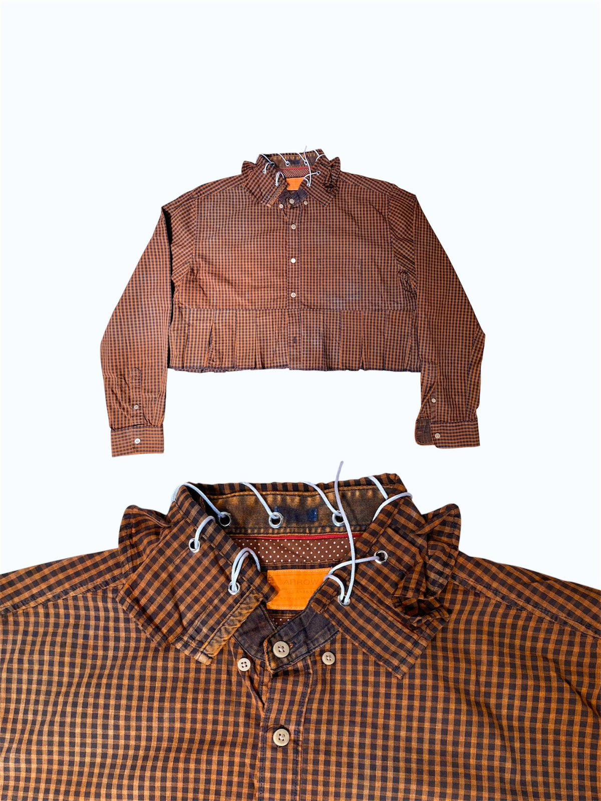 #0035 CamisaCrop cuadrillé