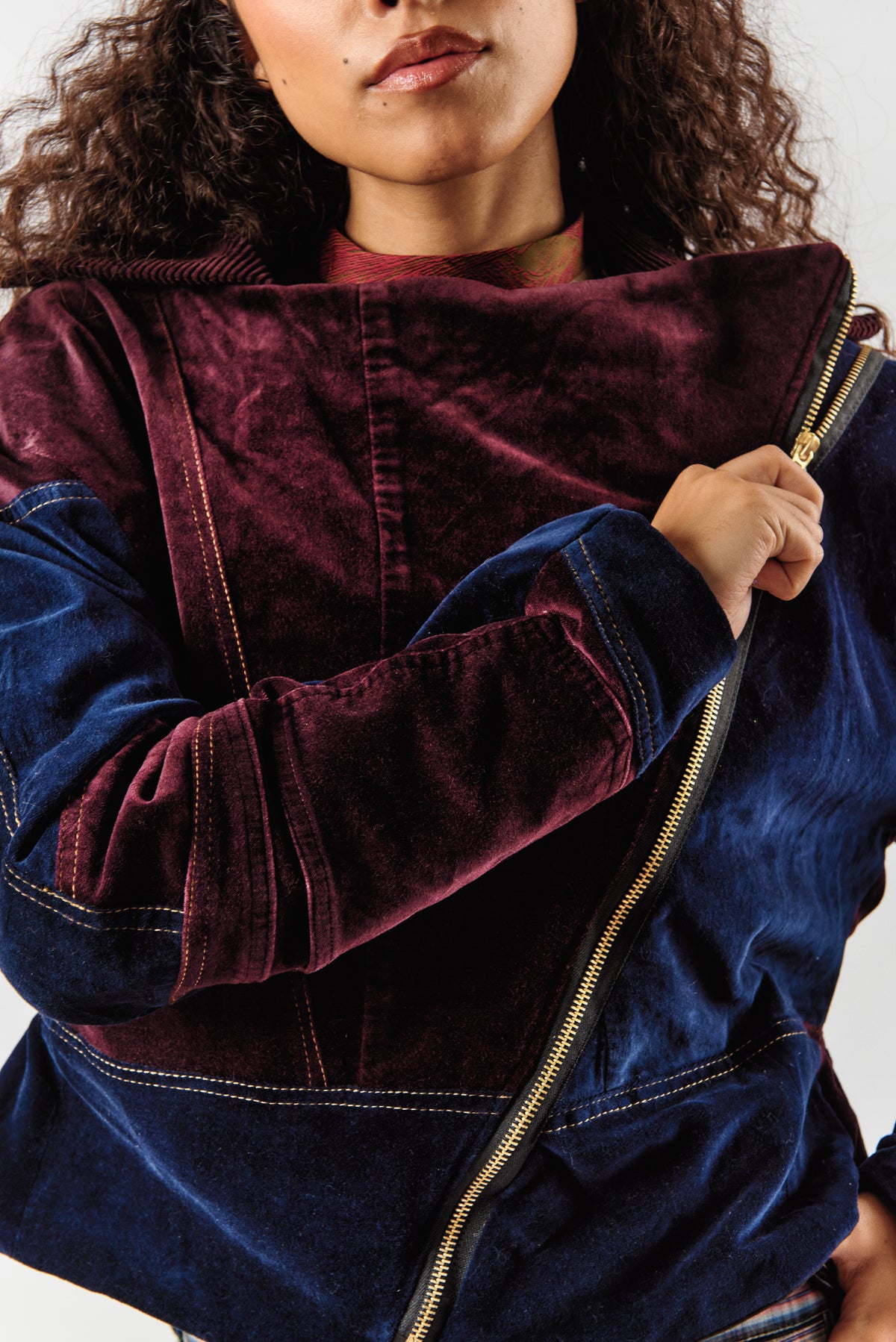 #0003 Chaqueta VinoDiagonal